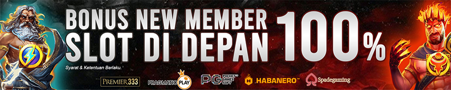 BONUS SLOT 100% NEW MEMBER PREMIER333